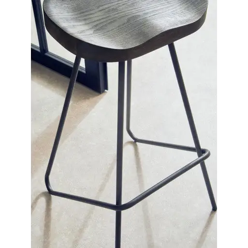 District Elm Wood Bar Stool - bar-furniture