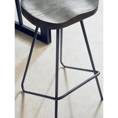 District Elm Wood Bar Stool - bar-furniture