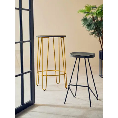 District Elm Wood Bar Stool - bar-furniture