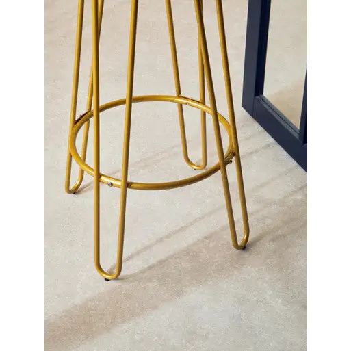 District Gold Finish Metal Frame Bar Stool - bar-furniture
