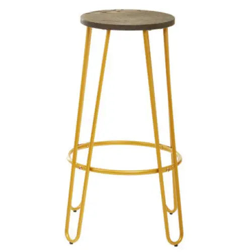 District Gold Finish Metal Frame Bar Stool - bar-furniture