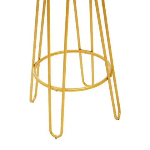 District Gold Finish Metal Frame Bar Stool - bar-furniture