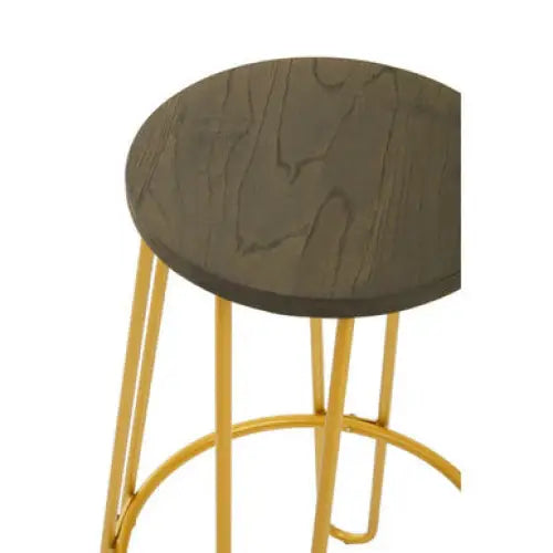 District Gold Finish Metal Frame Bar Stool - bar-furniture