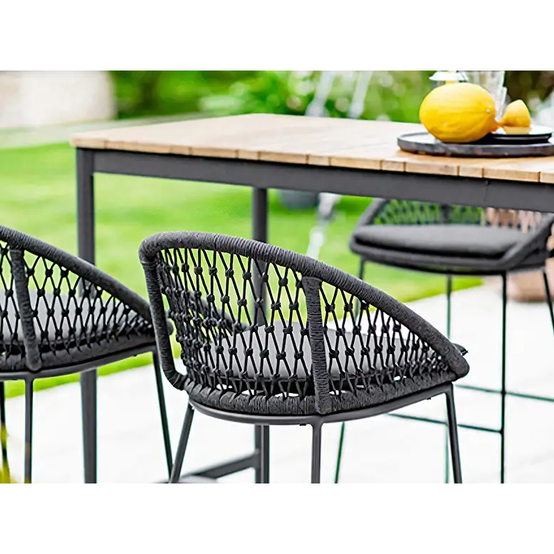 Dmitry Outdoor Garden Table and bar Stool Set