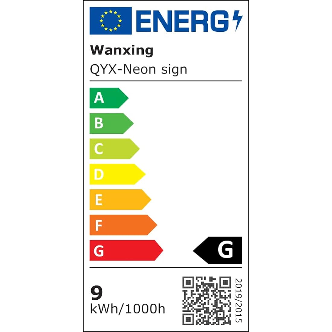 Wanxing pink love neon sign with qyx energy label rating a and 9 kwh 1000h usb powered wall decor light