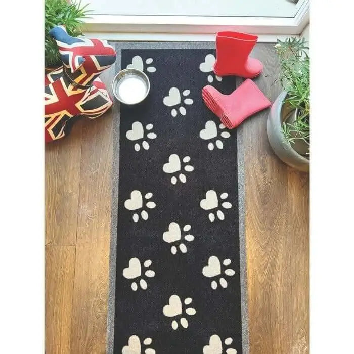 Dog Themed Washable Mat and Runner - Big Paws2 / 50X150 cm - Doormat