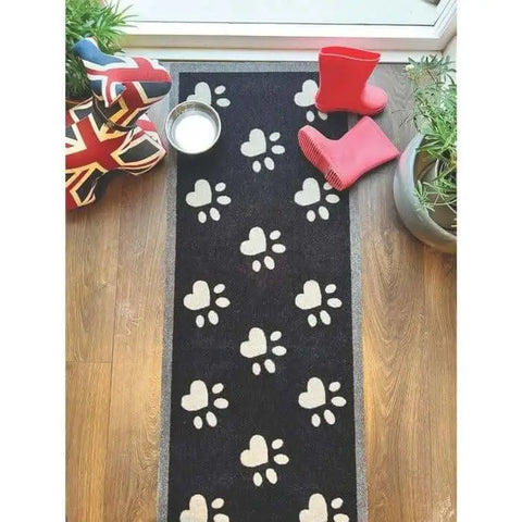 Dog Themed Washable Mat and Runner - Big Paws2 / 50X150 cm - Doormat