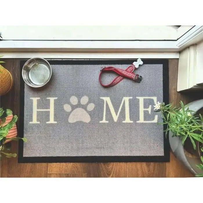 Dog Themed Washable Mat and Runner - Home Paw / 50X75 cm - Doormat
