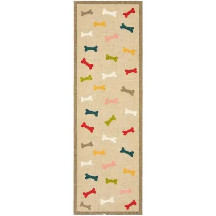 Dog Themed Washable Mat and Runner - Multi Bones / 50X150 cm - Doormat