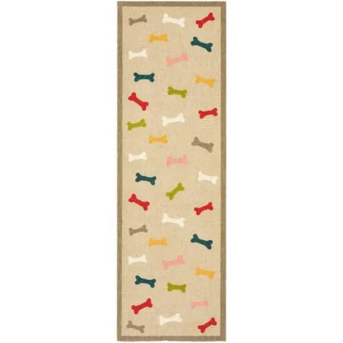 Dog Themed Washable Mat and Runner - Multi Bones / 50X150 cm - Doormat