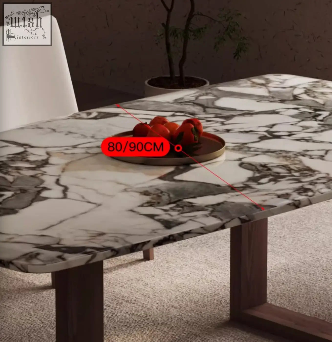 Donovan dining table marble with a sleek white and gray marble top and dark wood legs modern dining table