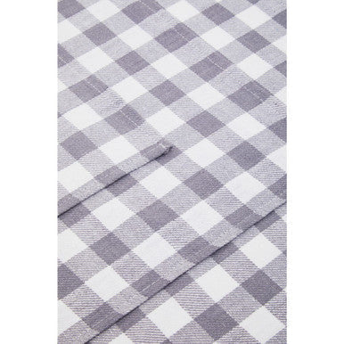 Gray and white gingham doro set cotton tea towels made from soft white cotton for everyday kitchen use
