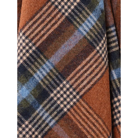 Dorset Shetland Pure New Wool Throw - Rust - Throws & Blankets