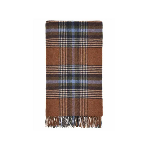 Dorset Shetland Pure New Wool Throw - Rust - Throws & Blankets