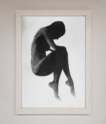 Dotted Figure Framed Poster