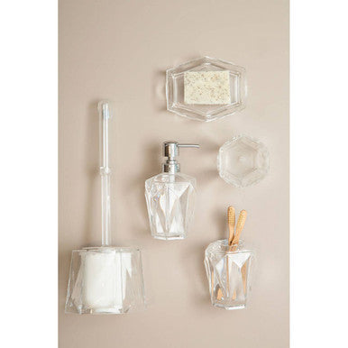 Dow Clear Acrylic Toothbrush Holder