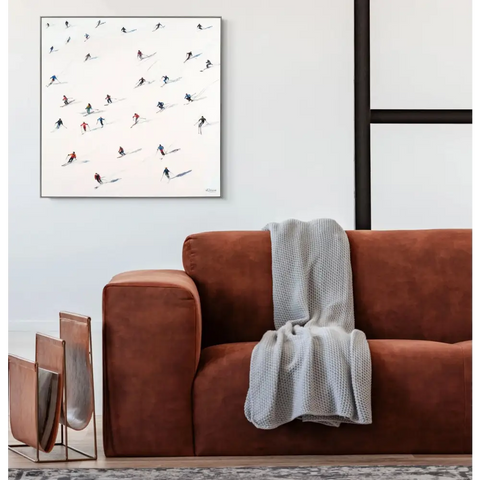 Down Hill Ski Art - Artwork