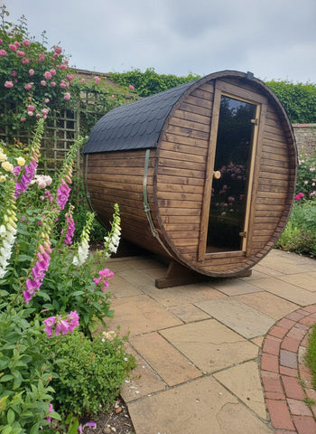 Steam & Oak Gas Barrel Sauna 1.8m (Electric Option)
