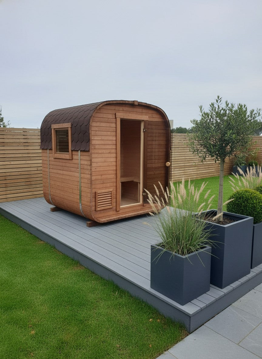 Steam & Oak Gas Cube Sauna 1.8m (Electric Option)