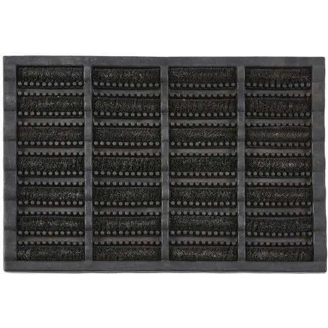 Durable Coir Scraper Doormat - Black / 45X75 cm - Doormat