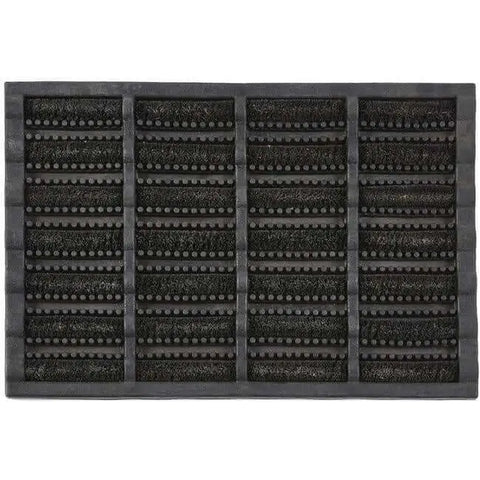 Durable Coir Scraper Doormat - Black / 45X75 cm - Doormat
