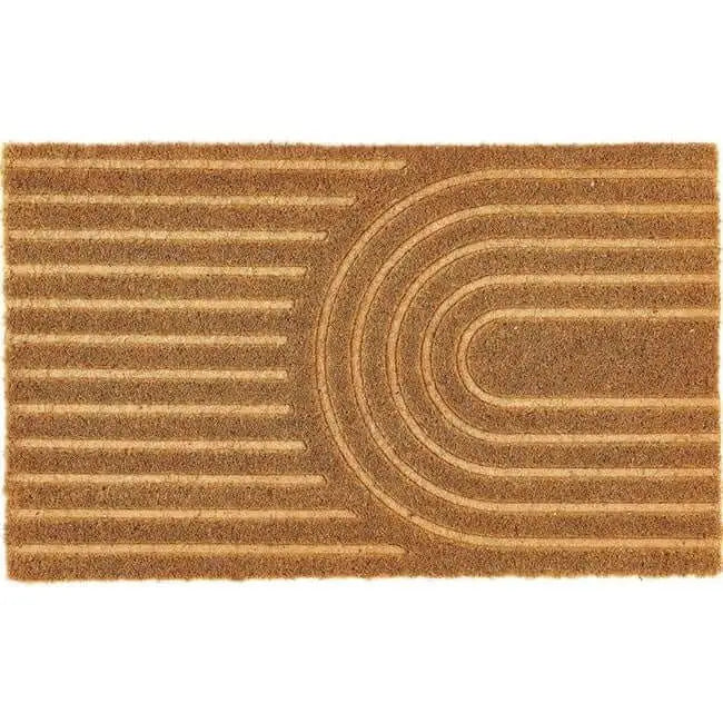 Durable Coir Scraper Doormat - Curve / 45X75 cm - Doormat