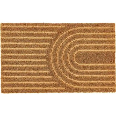 Durable Coir Scraper Doormat - Curve / 45X75 cm - Doormat