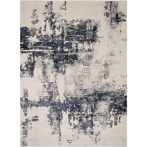 Dusk Marble Rug – Elegant Abstract Design - 120X170 cm / Blue - Rugs