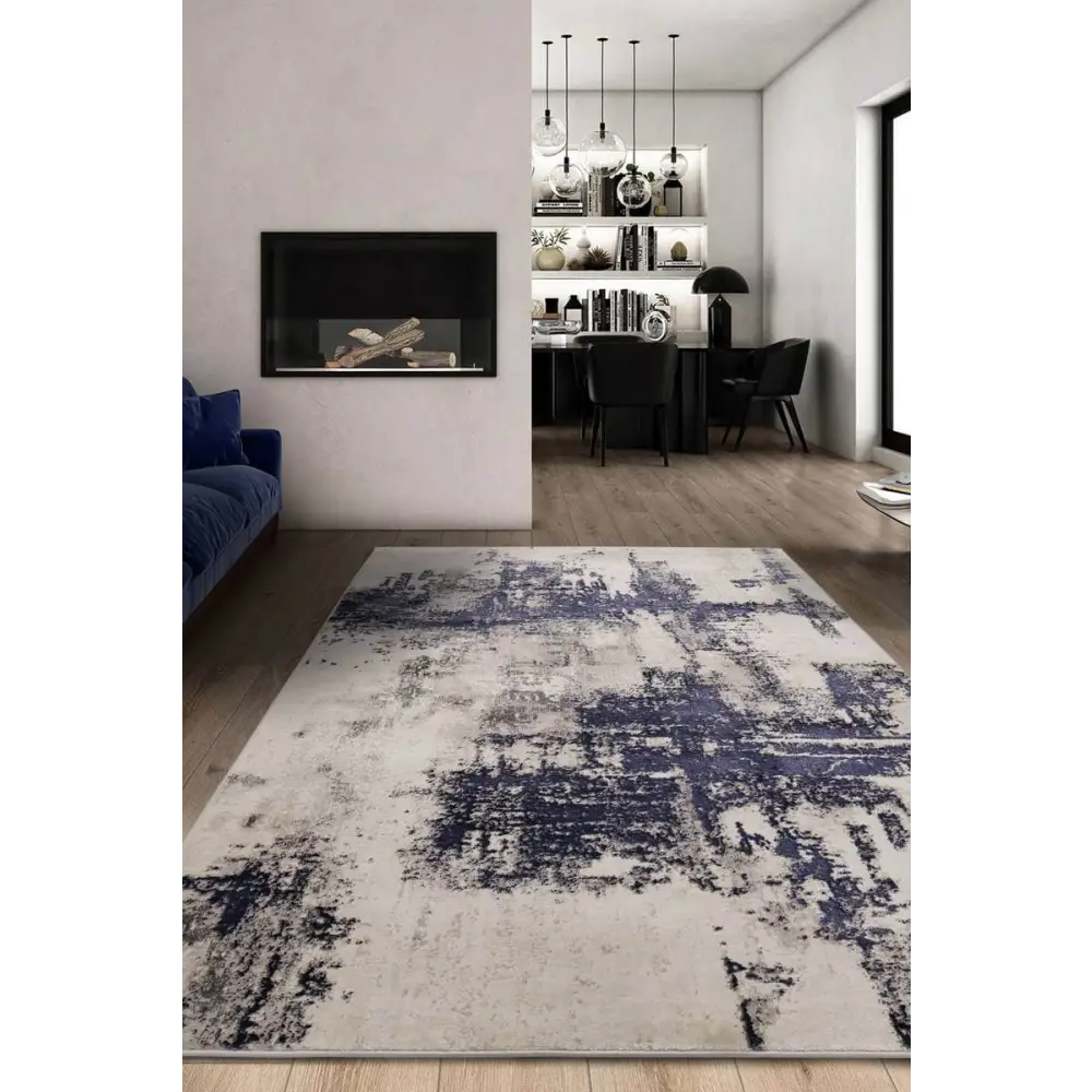 Dusk Marble Rug – Elegant Abstract Design - Rugs