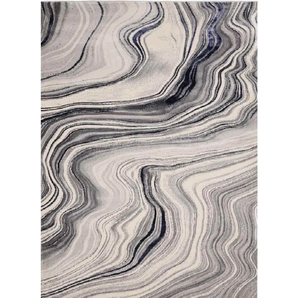 Dusk Watercolour Rug – Soft Abstract Design - 120X170 cm / Blue - Rugs