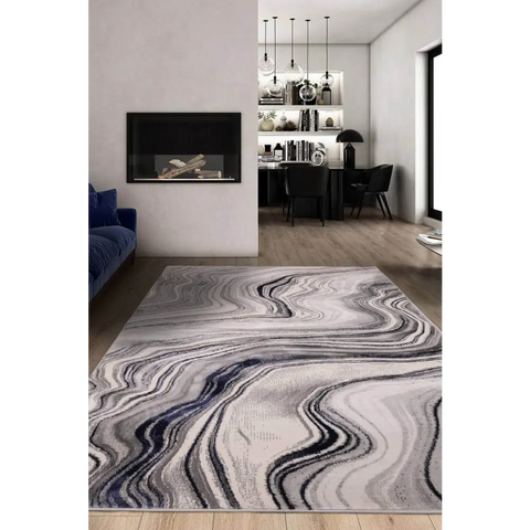 Dusk Watercolour Rug – Soft Abstract Design - Rugs