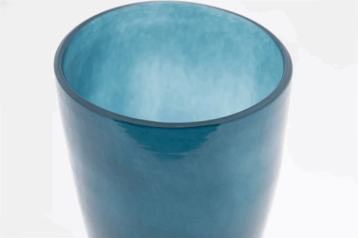 Mouthblown Glass FLOWERVASE - NAVY Blue by DutZ