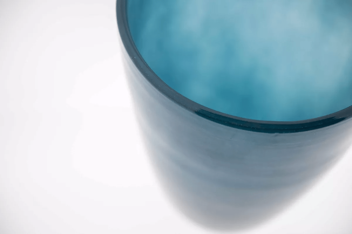 Mouthblown Glass FLOWERVASE - NAVY Blue by DutZ