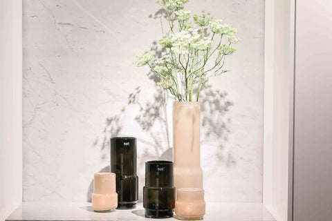 Glass Vase FENN - SMOKE