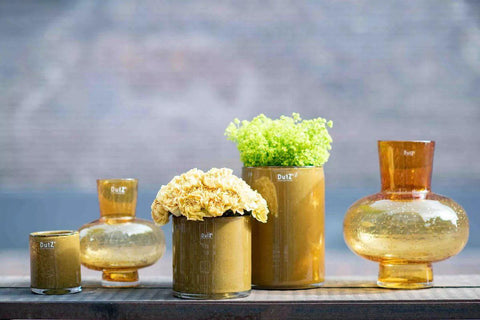 Glass Candleholder Vase CYLINDER 3 - H23 D16 cm - by DutZ