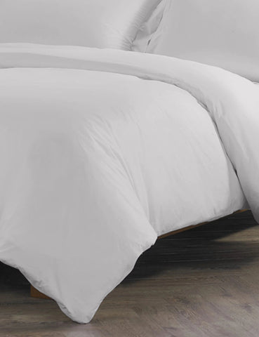 Pure Egyptian Cotton Duvet Cover Bed Set in Light Grey