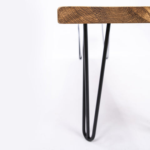 Dining Tables with Black Steel Legs - Industrial Wooden Table