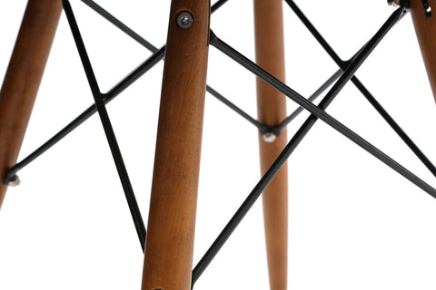 Parkar White Leather Effect Chair with Curved Back