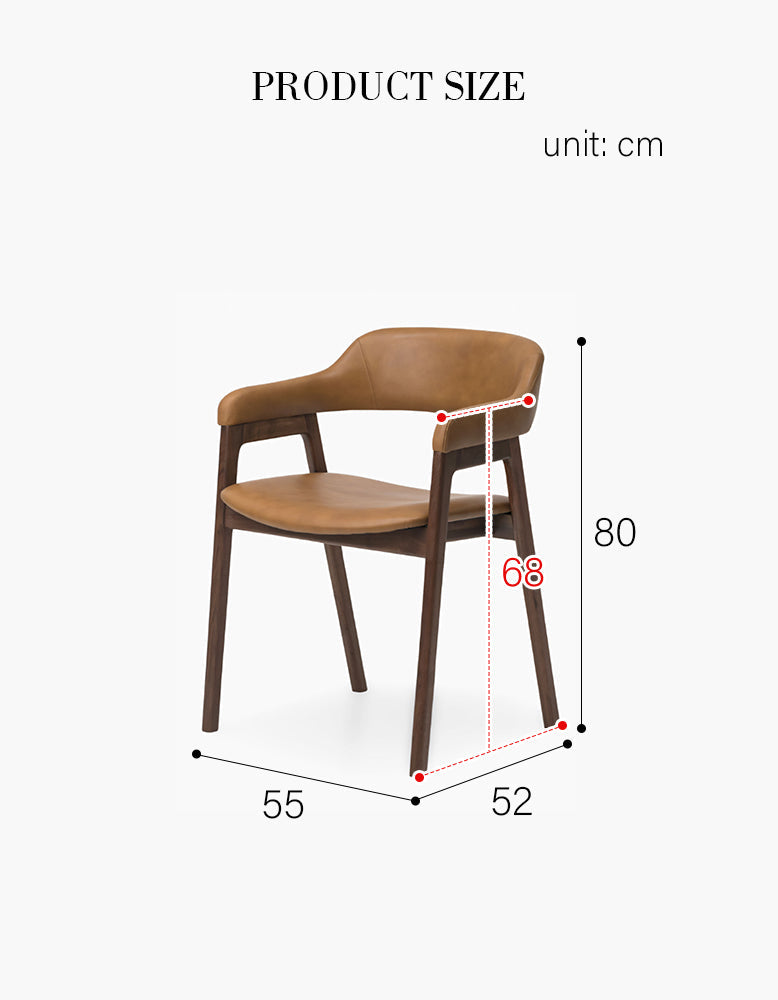 Murcell Matching Dining Chair, Leather Or Linen