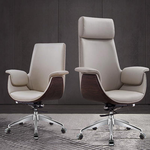 E43 Office Chair, High Back, Grey / Black