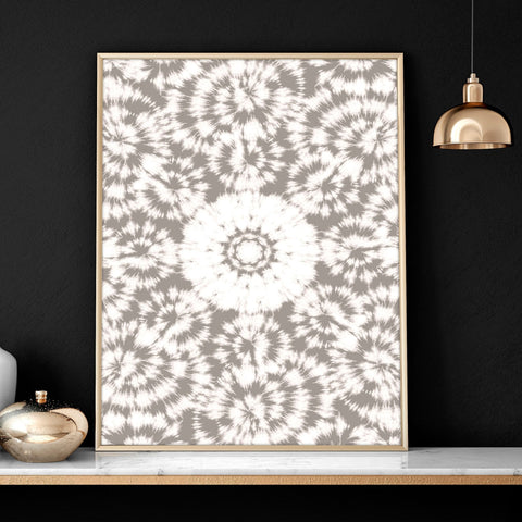 Shibori tie dye Set of 3 framed wall art prints