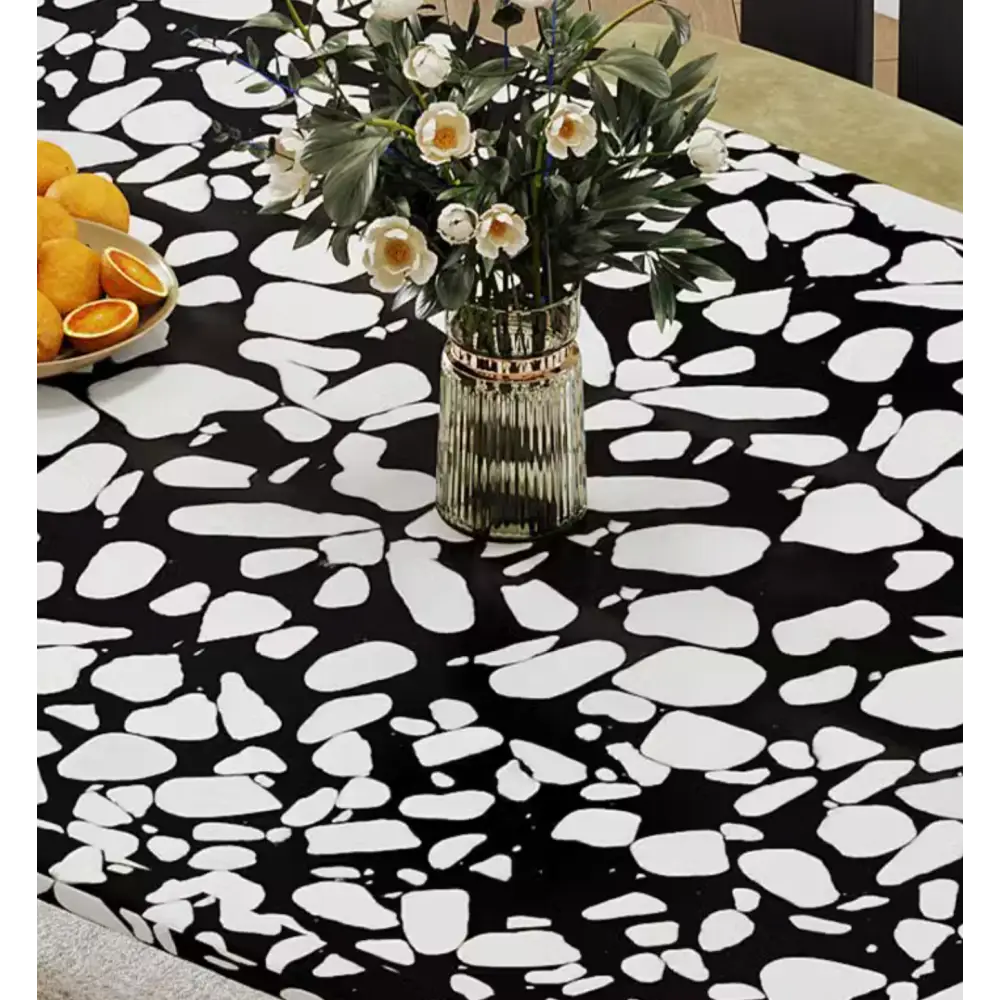 Eaton Dining Table Black Terrazzo - dining table