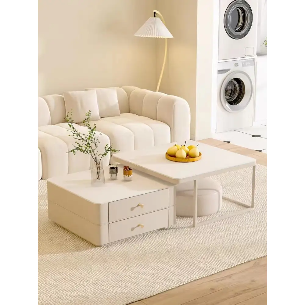 Eclipse Nesting Coffee Table SEt, White｜ DC Concept