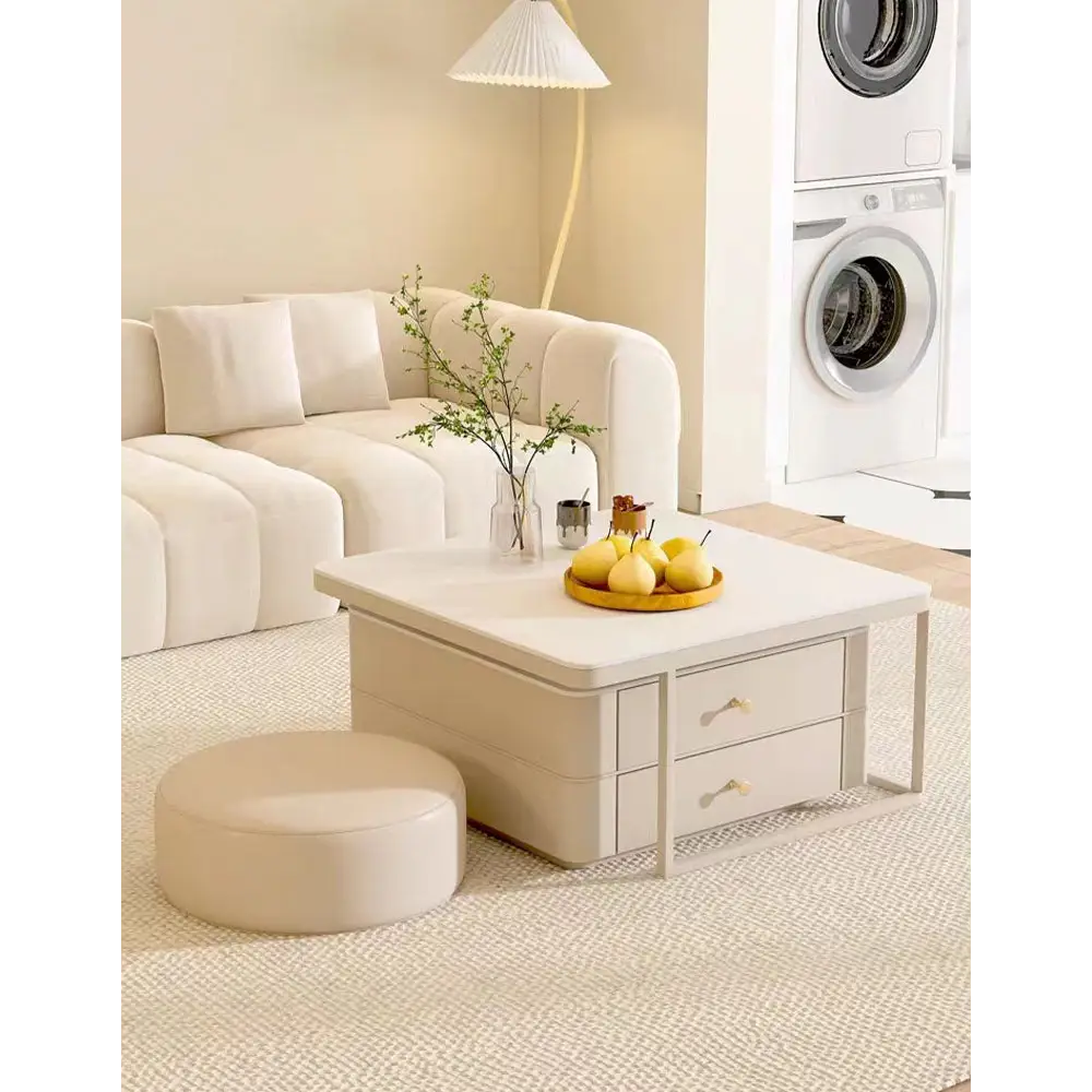 Eclipse Nesting Coffee Table SEt, White｜ DC Concept