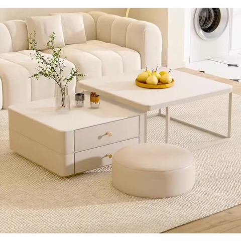 Eclipse Nesting Coffee Table SEt, White｜ DC Concept