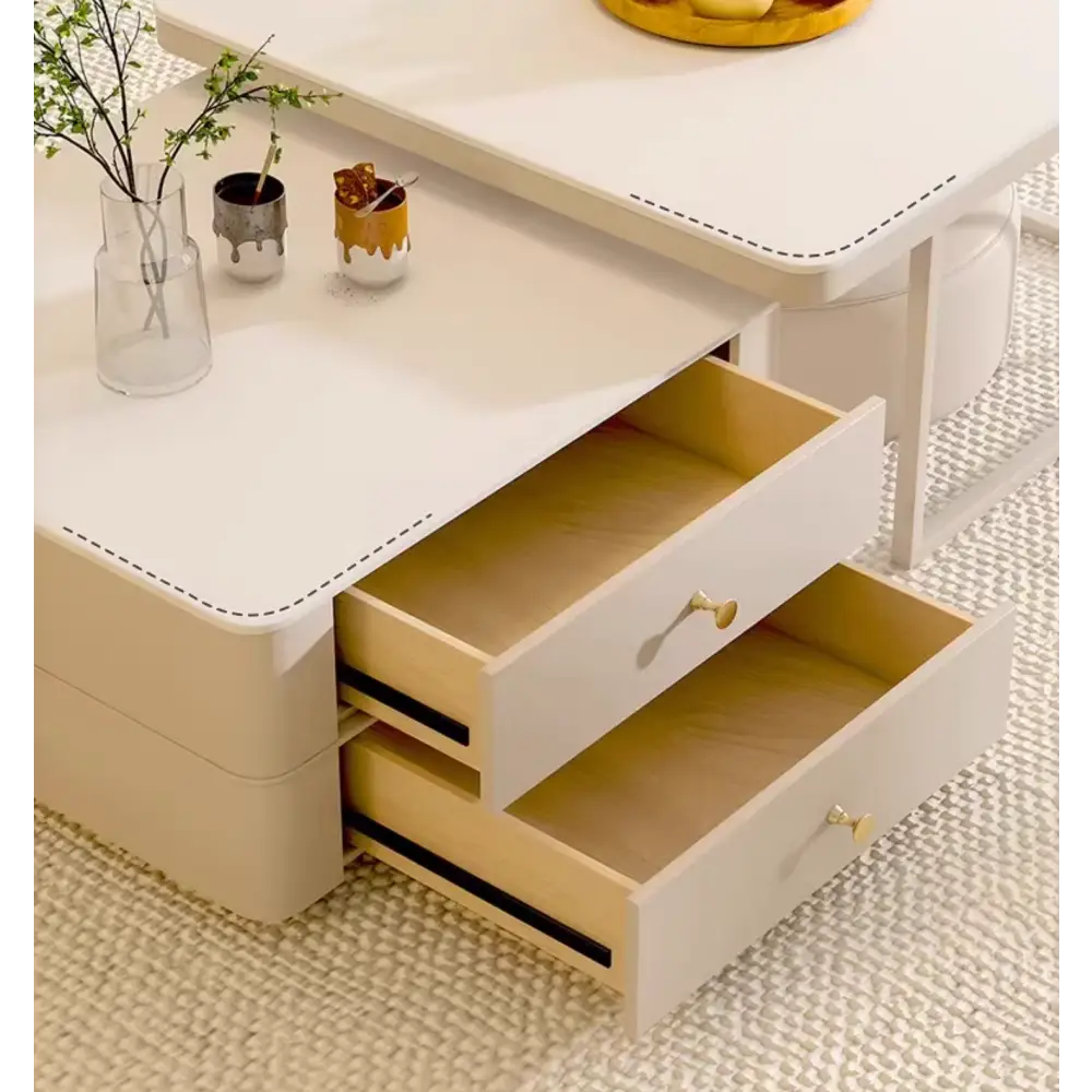 Eclipse Nesting Coffee Table SEt, White｜ DC Concept