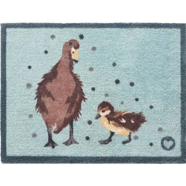 Eco-Friendly Cotton Animal Mat - Ducks / 65X85 cm - Doormat