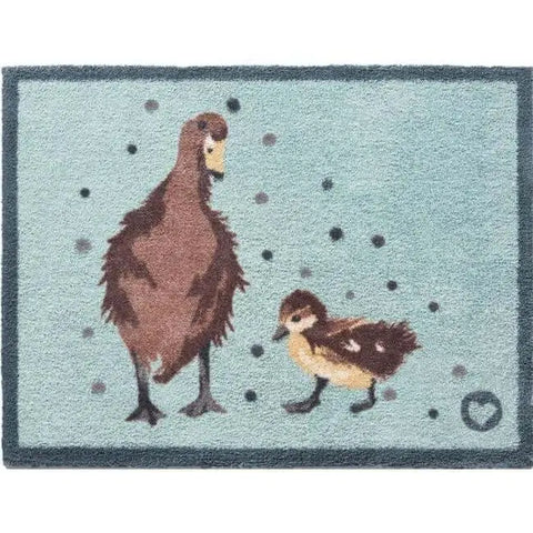 Eco-Friendly Cotton Animal Mat - Ducks / 65X85 cm - Doormat