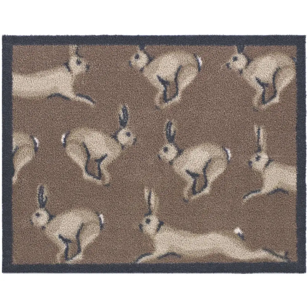 Eco-Friendly Cotton Animal Mat - Hare / 65X85 cm - Doormat