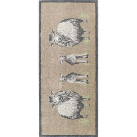 Eco-Friendly Cotton Animal Mat - Sheep / 65X150 cm - Doormat
